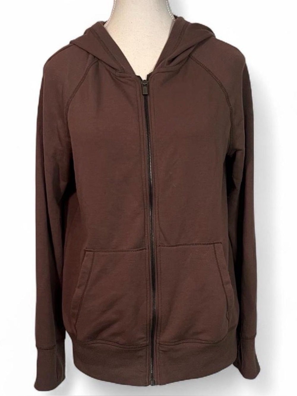 90 Degree Women's brown Missy Hoodie zip up Jacket Medium